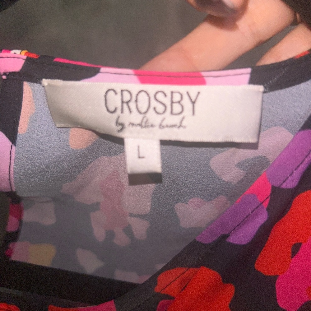 Crosby by Mollie Burch Colorful Patterned Women's Top - Picture 3 of 3